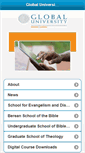 Mobile Screenshot of globaluniversity.mobi